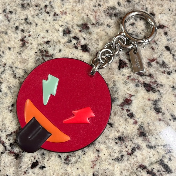 Coach Cheeky Leather Bag Charm EUC - Picture 1 of 6